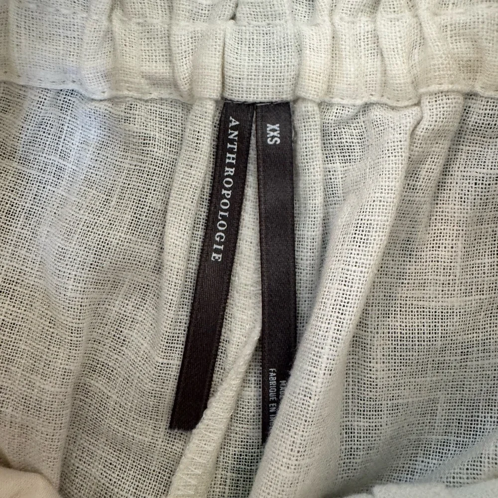 Anthropologie the Somerset Floral Linen Top & Wide Leg Pull On Pants Set - Picture 11 of 11